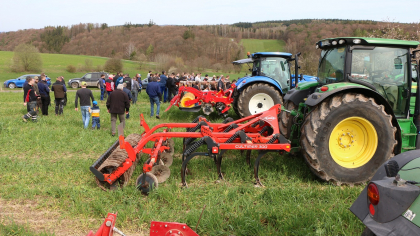 WRRL Fulda - Rhön: Maschinendemo Feldbegehung Teil 2
